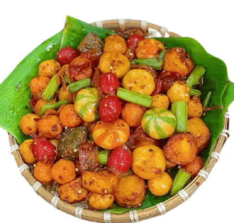 Hình ảnh Viên chiên thập cẩm nhỏ mà có võ