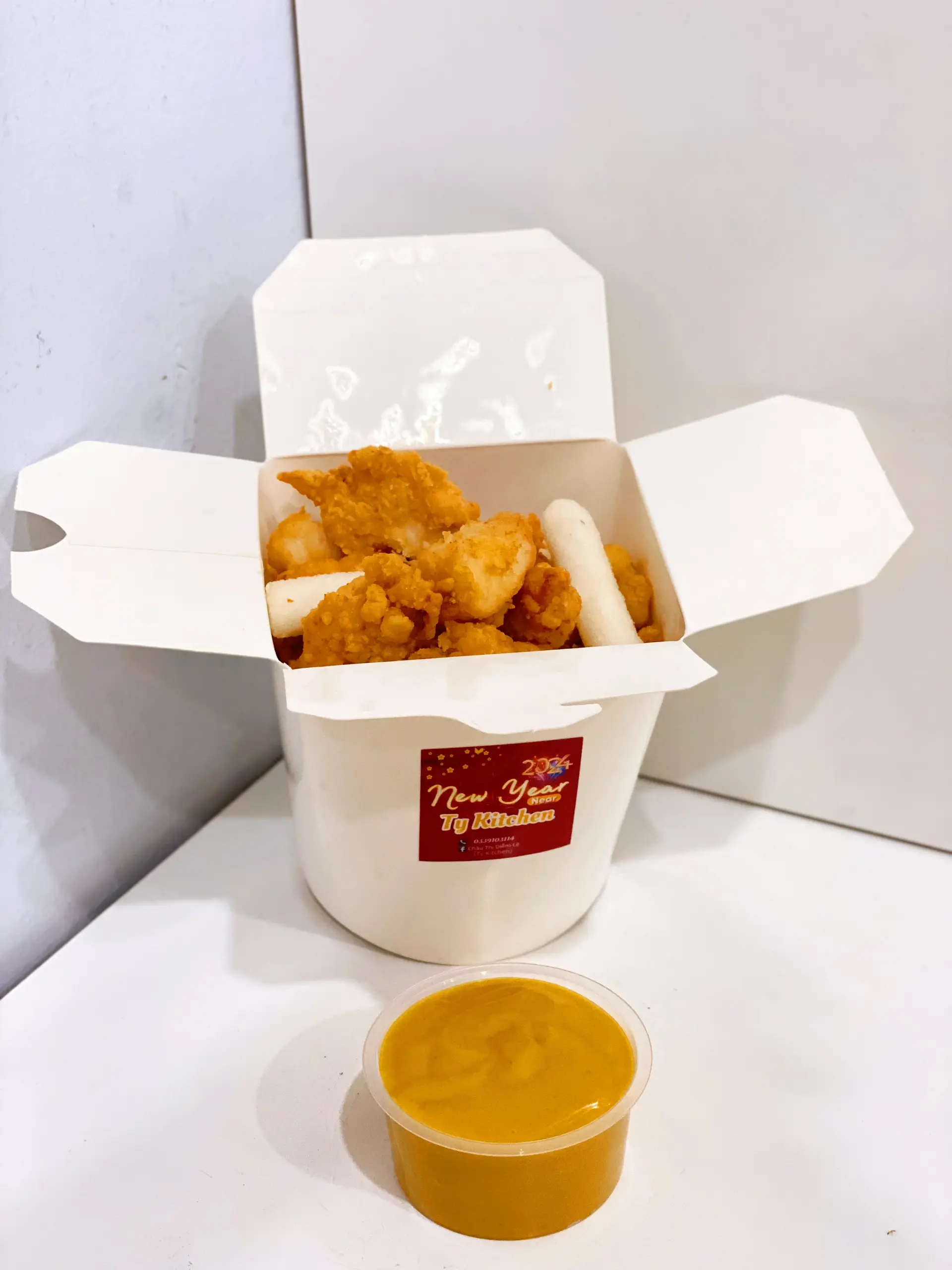 Hình ảnh Popcorn sốt mù tạt mật ong