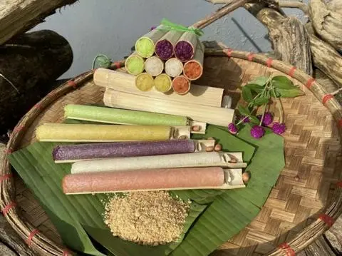 Hình ảnh Cơm Lam Ngũ Sắc 5 Ống