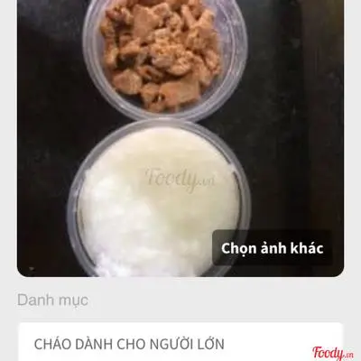 Hình ảnh Cháo  trắng thịt kho tiêu