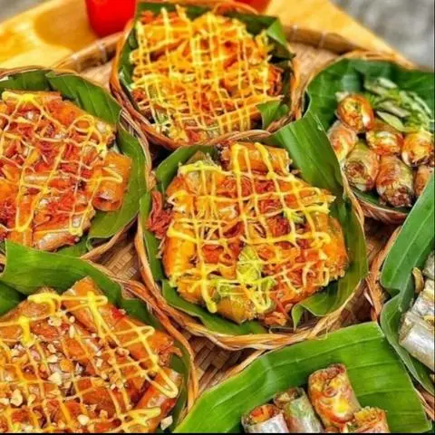 Hình ảnh Bánh tráng cuốn tóp mỡ