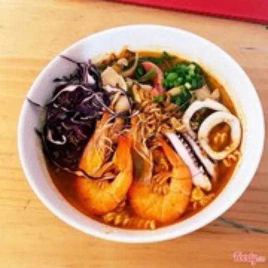 Hình ảnh mì cay hải sản cấp độ