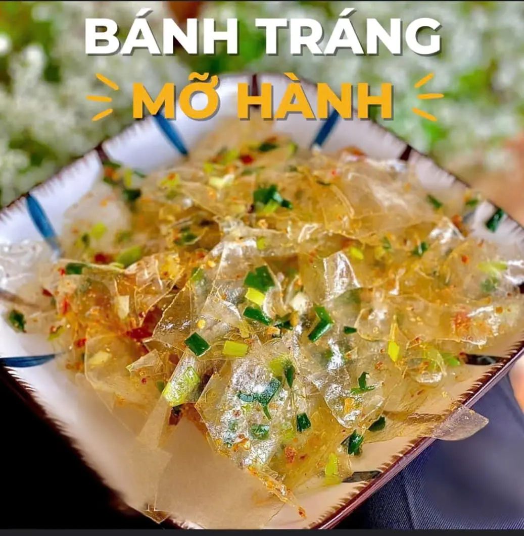 Hình ảnh Bánh tráng trộn SỢI sate mỡ hành tỏi phi