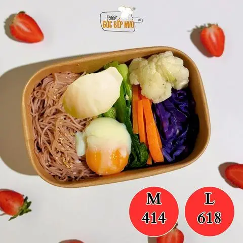 Hình ảnh Bún gạo lứt trứng sous vide - Sous vide egg