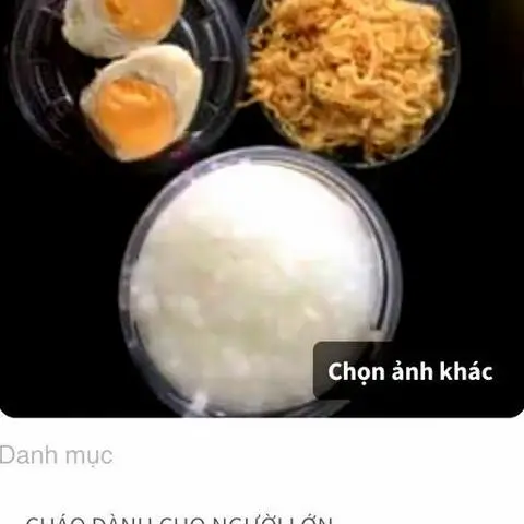 Hình ảnh Cháo trắng thịt chà bông - trứng Vịt muối