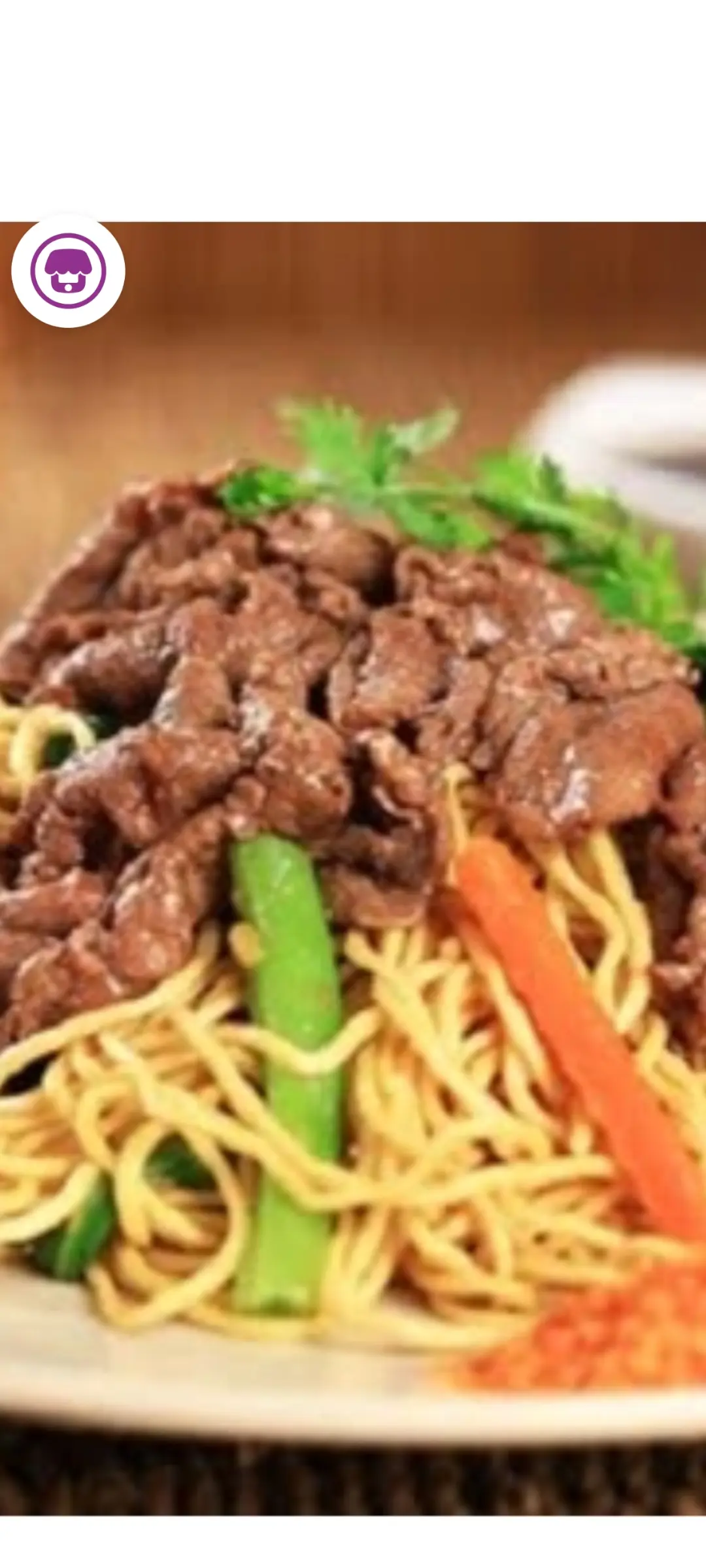 Hình ảnh Mì Gói Trộn Thịt Bò 