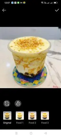 Hình ảnh Trà sữa kem trứng dừa nướng