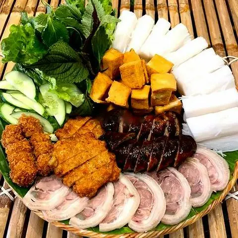 Hình ảnh Combo bún đậu mẹt tre 2 người