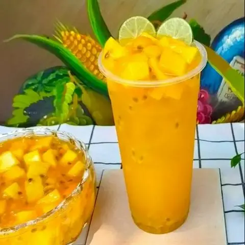 Hình ảnh Trà Xoài+Chanh Dây 700ml