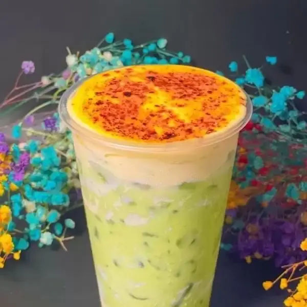 Hình ảnh Trà sữa Matcha kem trứng
