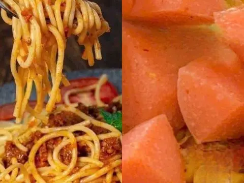 Hình ảnh mì ý xúc xích 