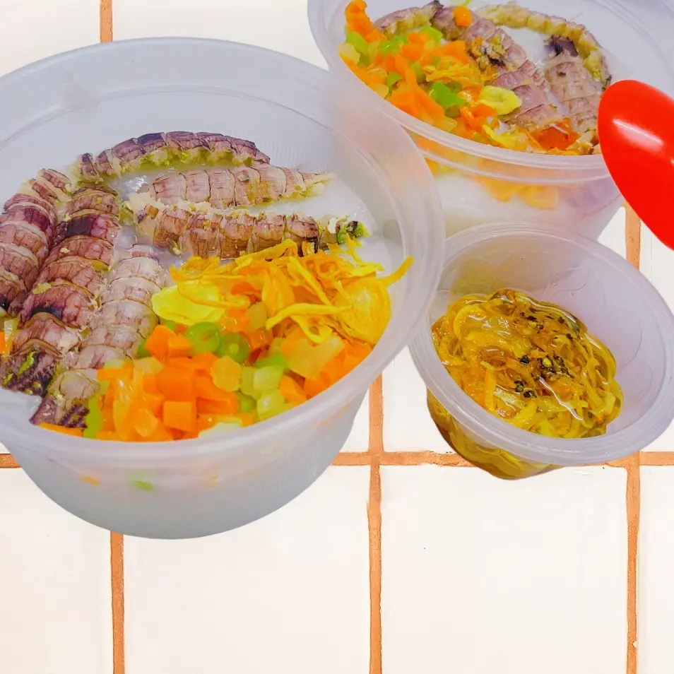 Hình ảnh Cháo Tôm, Củ Thập Cẩm (ST25) + Tặng Sốt Mắm Hành Phi