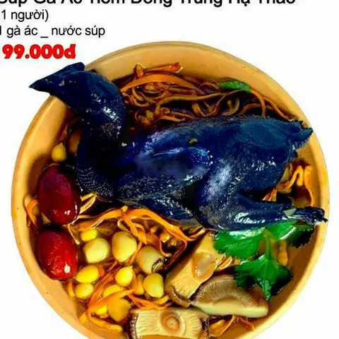 Hình ảnh Gà ác tiềm đông trùng hạ thảo