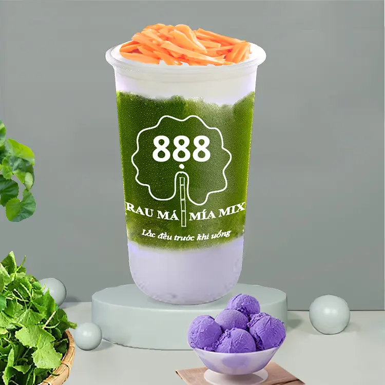 Hình ảnh Combo 1 - Rau má mix đậu xanh, khúc bạch khoai môn, mít 