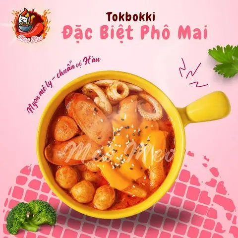 Hình ảnh Tokbokki Đặc Biệt Phô Mai