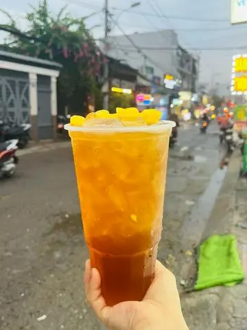 Hình ảnh trà đào chà bá 