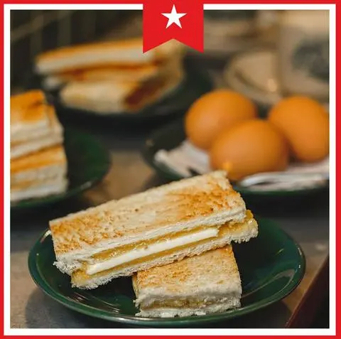 Hình ảnh Combo bánh mì - trứng chay