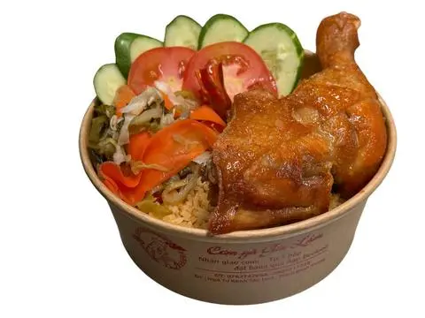Hình ảnh cơm chiên dương châu đùi vừa
