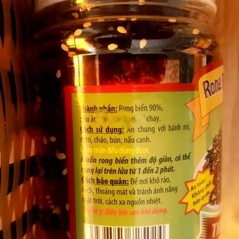 Hình ảnh Rong Biển Sấy Khô( Có Mè 60g Và K Mè  60g )