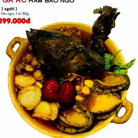 Hình ảnh Gà ác hầm bào ngư