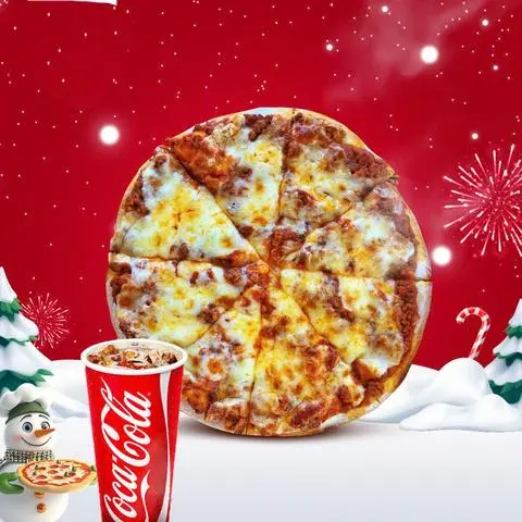 Hình ảnh Combo pizza bò bằm ngô ngọt - coca cốc