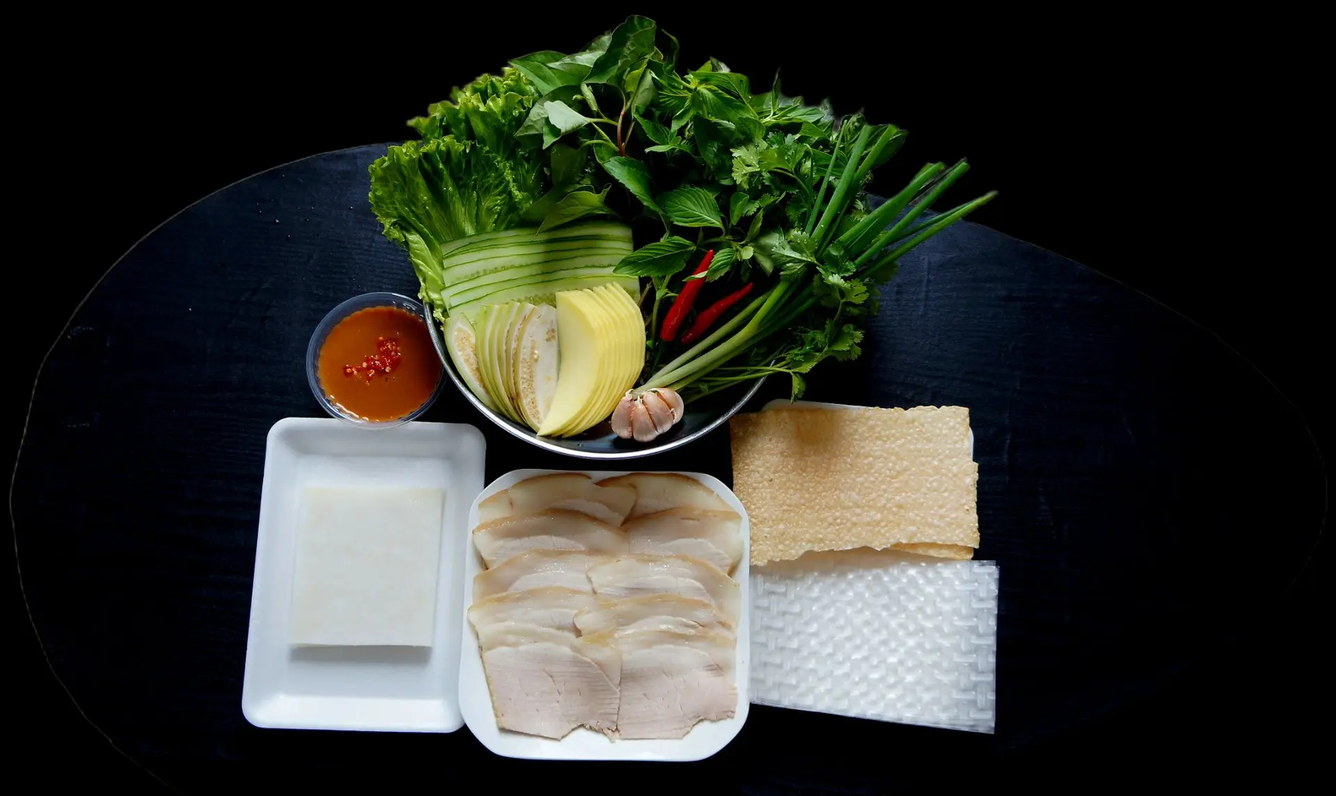 Hình ảnh Bánh Tráng Cuốn Thịt Heo Đà Nẵng (Phần Lớn)