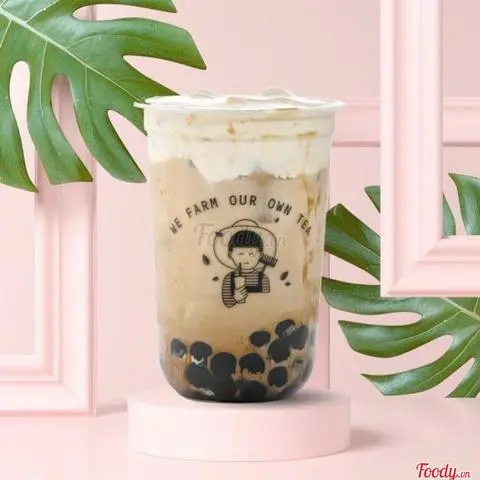 Hình ảnh Trà sữa lúa mạch sủi bọt