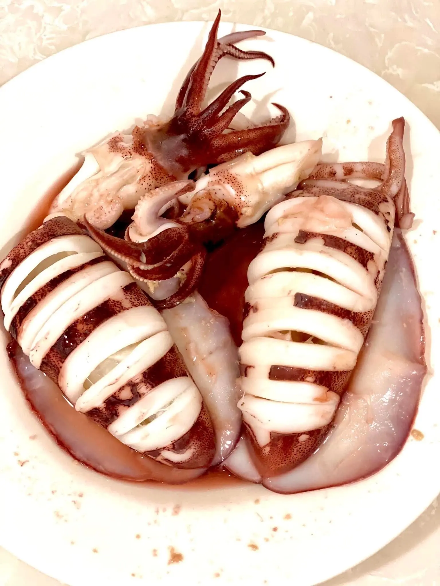 Hình ảnh Mực câu sốt thái chua cay