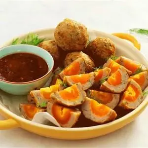Hình ảnh Chả Cá Bọc Trứng Muối - 1 viên