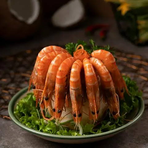 Hình ảnh Tôm Hấp Nước Dừa 