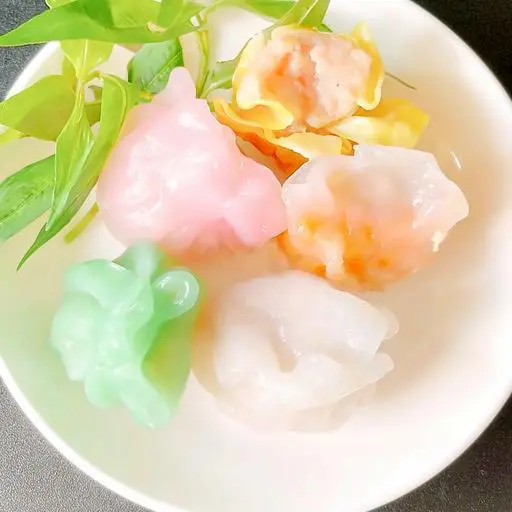 Hình ảnh Há Cảo Ngũ Sắc Hấp