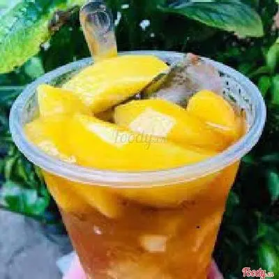 Hình ảnh Trà đào Kèm Thủy Tinh 3Q - đào Miếng - Size M