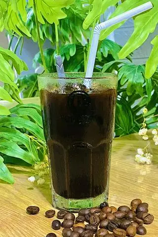 Hình ảnh cà phê pha máy, đen đá