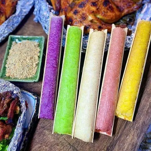 Hình ảnh Cơm lam ngũ sắc (set 5 ống)