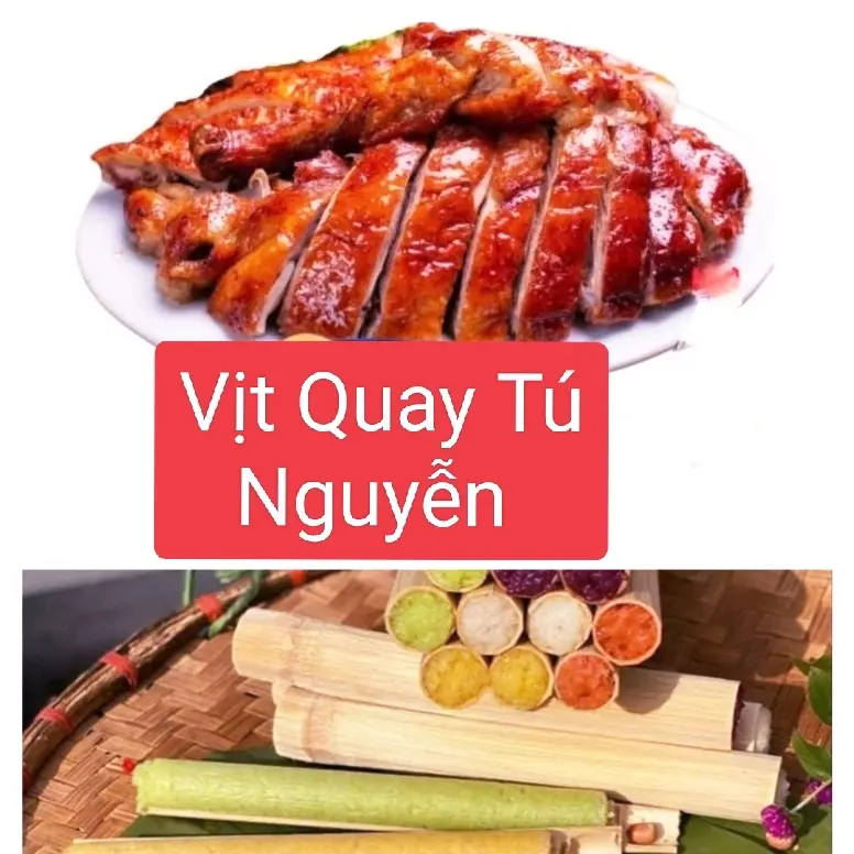 Hình ảnh 1/2 Vịt Quay Da Giòn + 2 ống cơm lam