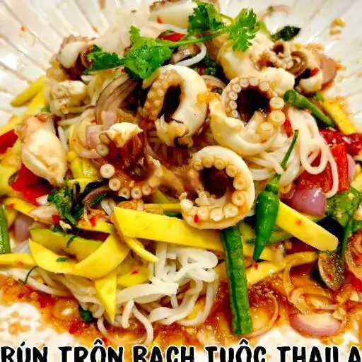 Hình ảnh Bún trộn bạch tuộc thailand