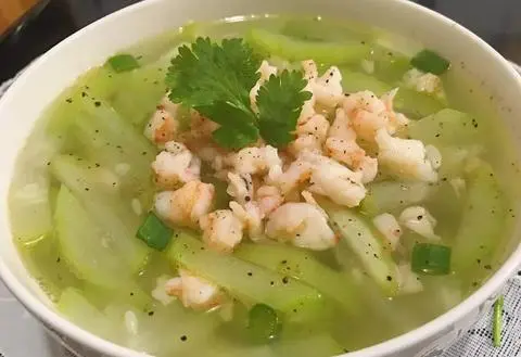 Hình ảnh Canh Bầu nấu Tôm