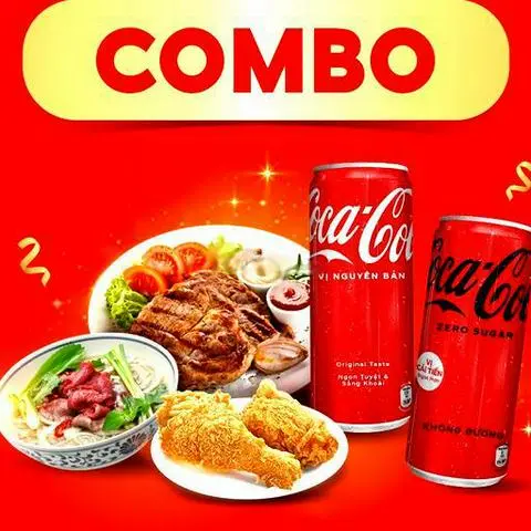 Hình ảnh Mì kim chi ba rọi bò mỹ + Cá viên chiên + 2 Coca-Cola Chai