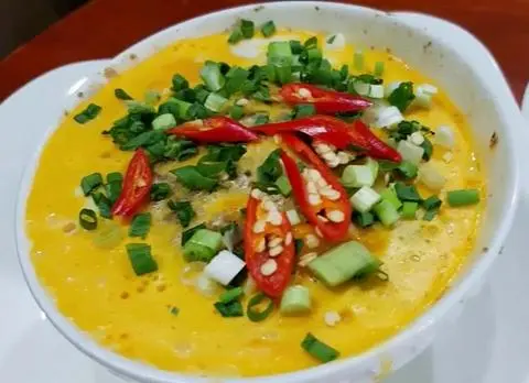 Hình ảnh Mắm Chưng Trứng Thịt + Cơm