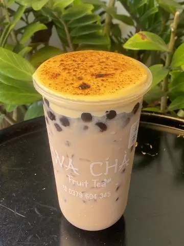 Hình ảnh Trà sữa kem trứng nướng