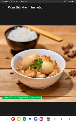 Hình ảnh Cơm Thịt Kho 