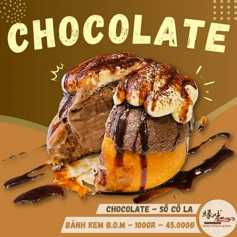 Hình ảnh Bánh Mì Kem B.O.M Chocolate