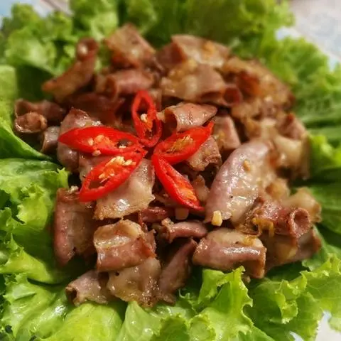 Hình ảnh dồi trường nướng sa tế 