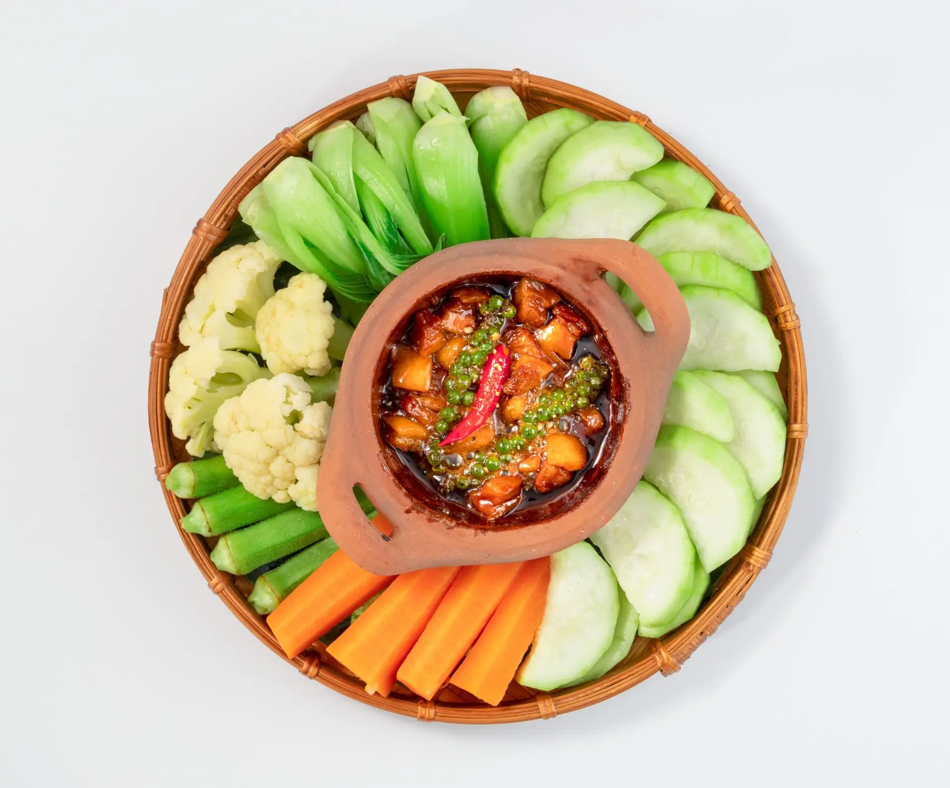 Hình ảnh rau luộc kho quẹt 