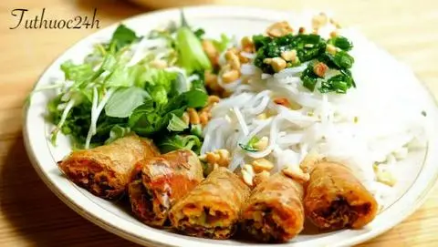 Hình ảnh Bún chả nem cuốn