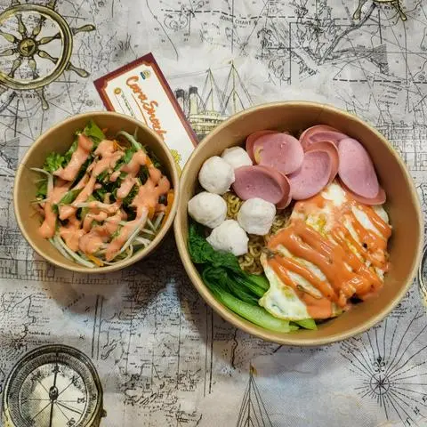 Hình ảnh Mì Trộn Cá Viên Chiên ( kèm salad)