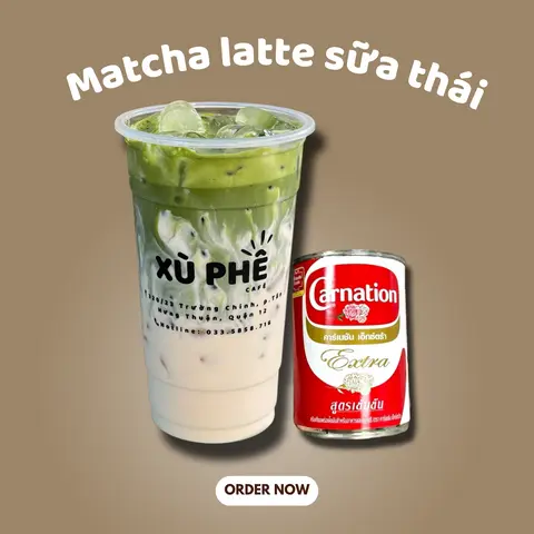 Hình ảnh Matcha latte Sữa Thái