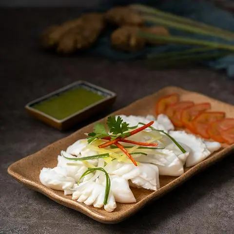 Hình ảnh Mực Hấp Gừng
