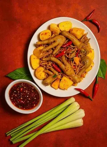 Hình ảnh Chân gà sốt Thái