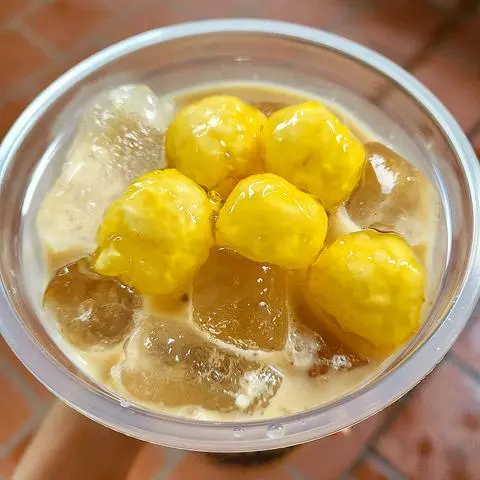 Hình ảnh Trà sữa phô mai viên to size M (5 viên to)